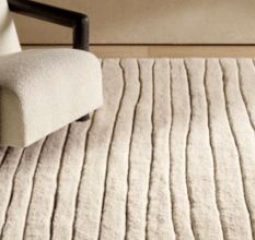 Fog Colour Burbur Moroccon Design Wool Rug